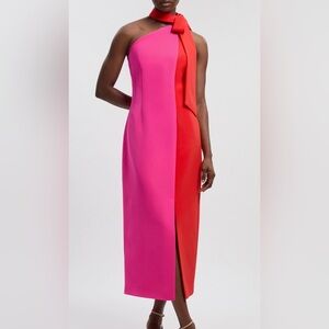 Elegant Pink and Red Women's Dress NWT! Beautiful 🎀